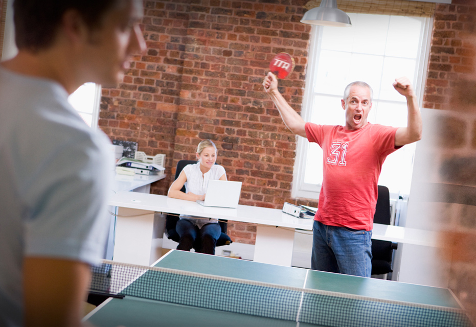 Tischtennis im Office